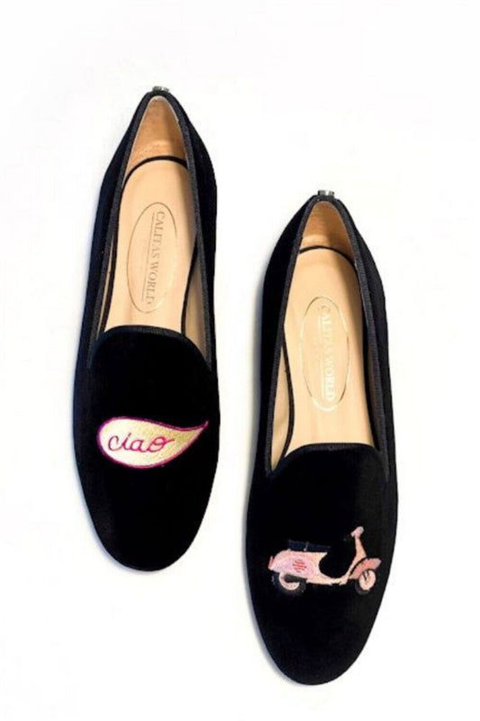 LOAFERS BLACK VELVET, VESPA CIAO 受注販売