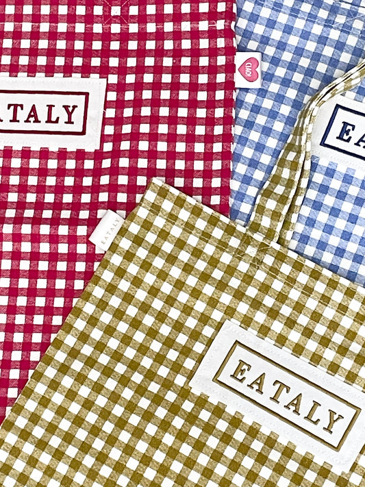 EATALY　チェック柄  EATALYバック